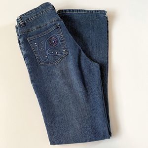 Cosmopolitan Jeanswear Embroidered Jeans 10” Rise